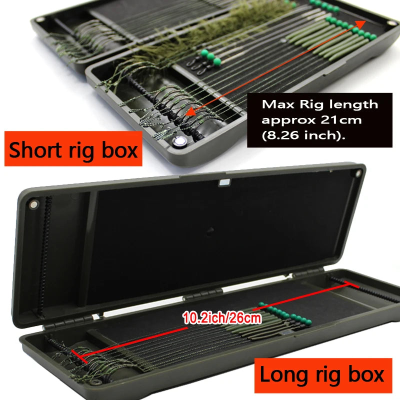 Carp Fishing Tackle Box Equipment for Carp Fishing Rig Hair Ronnie Zig Rig box Accessories Swivel Storage Case Rig Wallet