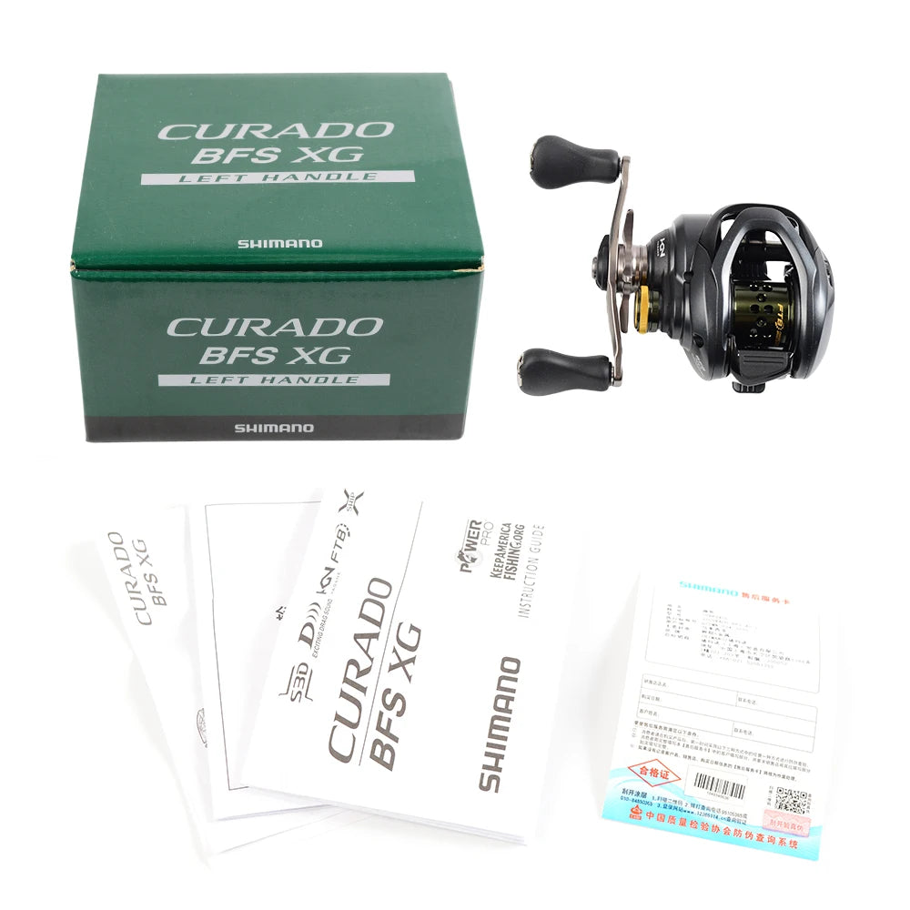 SHIMANO Original 21 CURADO BFS XG Baitcasting Fishing Reel 8.2:1 7+1BB Max Drag 3.5KG Finesse Tune Break System Micromodule Gear