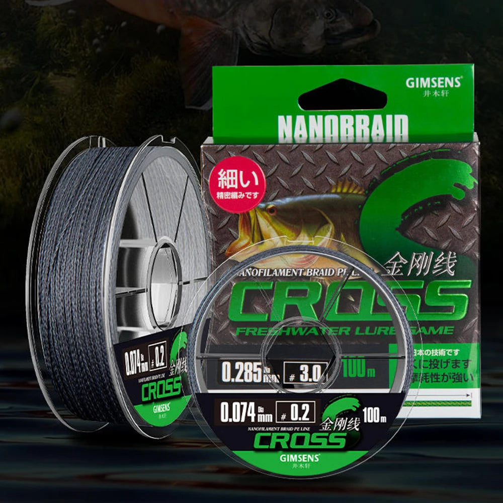 ThornsLine 4 Strands 0.04-0.32MM PE Braided Fishing Line 5-45LB Smooth Durable Fishing Line, Suitable for Carp Fishing pesca