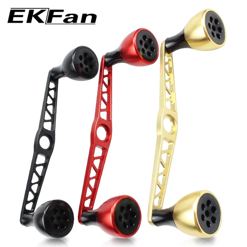 Ekfan CNC Aluminum Alloy Handle & Knobs Length 140MM Fishing Reel Suit For DAI&SHI Baitcasting Reel Tackle Accessory