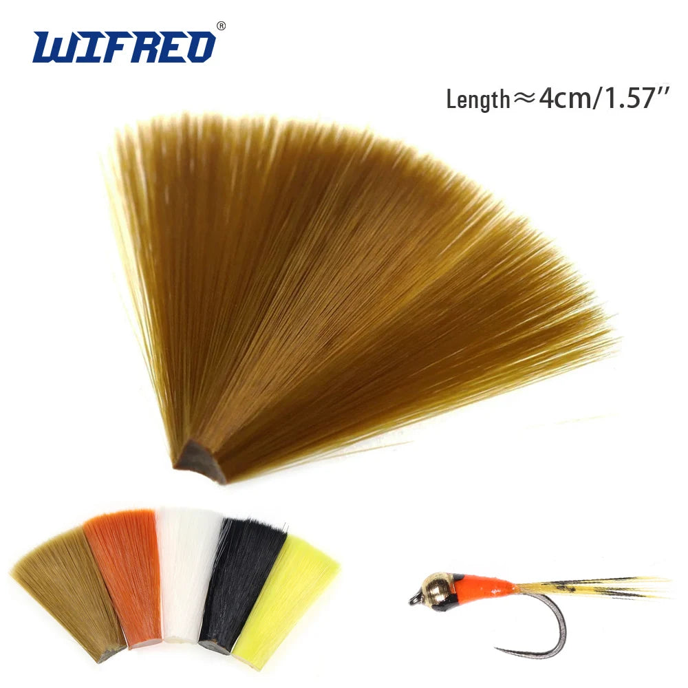 Wifreo 1pcs/5pcs Tapered Nylon Fibers Perdigon Nymph Tails Fly Tying Material For Trout Lure Mayfly Tails Dry Fly Wing Legs