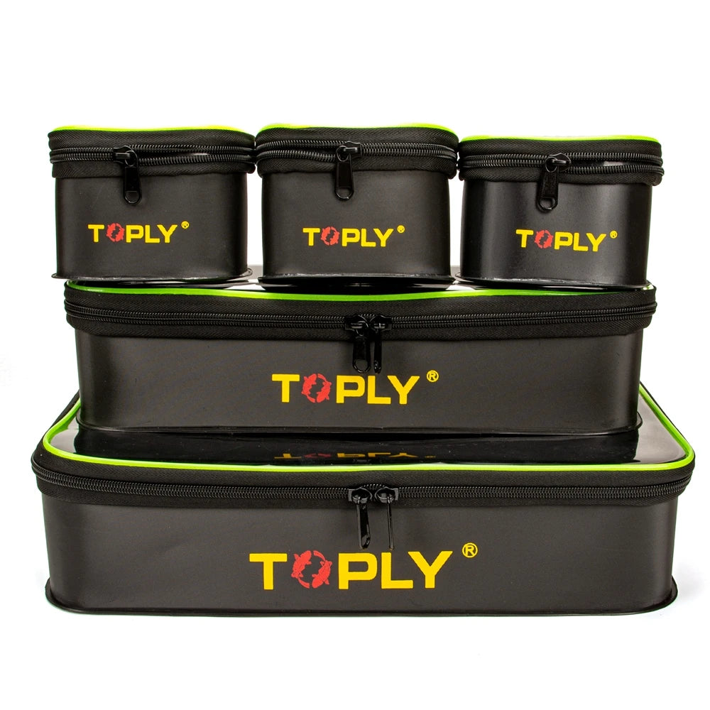 5pcs/Set Coarse Carp Bag For Luggage/Storage Range Fishing Lure Reel Tackle Accessories Storage Bag Fishing Case Box