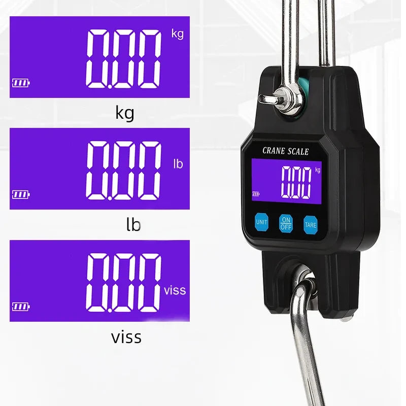 Portable industrial Crane scale blue tooth digital hanging scale 300kg USB rechargeable for Heavy Duty