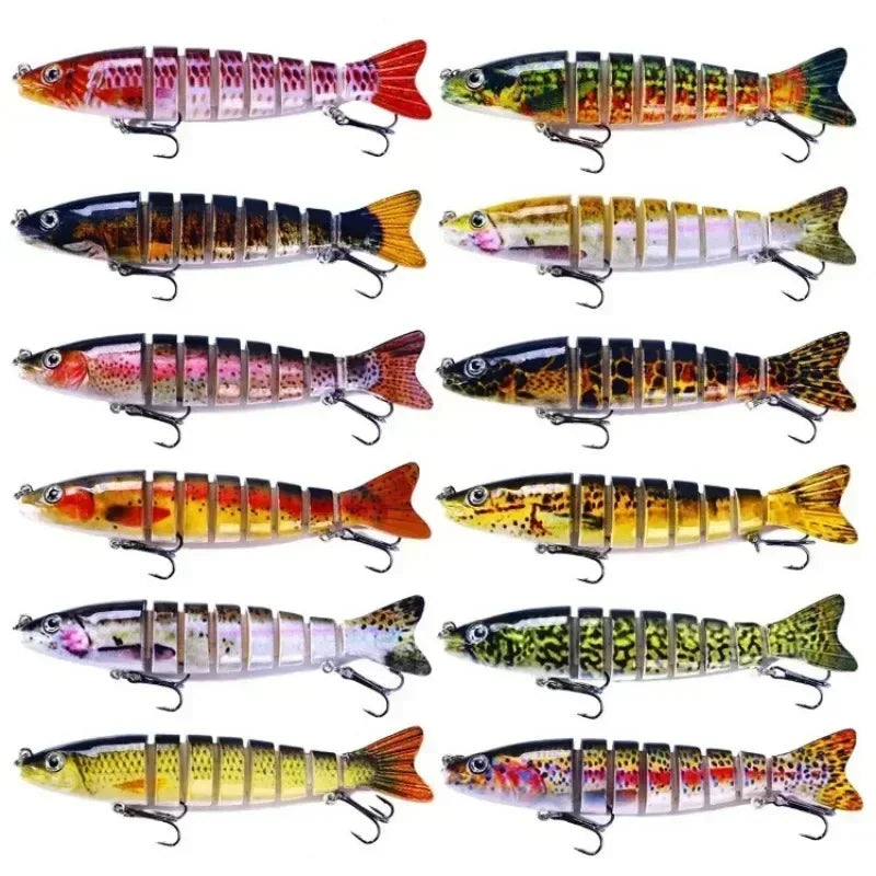 Multi Section Lua Bait Fish 12.8cm 18g Artificial Fish Hard Bait Micro-object Luya Dogfish Fake Bait Sea Fishing