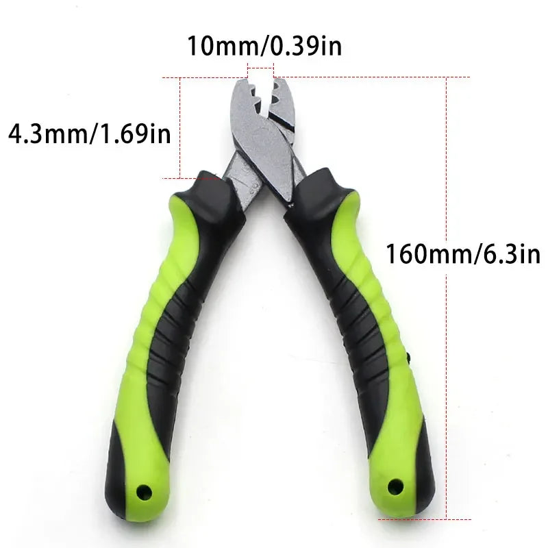 Multifunction Fishing Scissors Crimping Pliers Line Hook Cutter Fishing Grip Hook Split Rings Tackle Tool High Carbon Steel Jaws