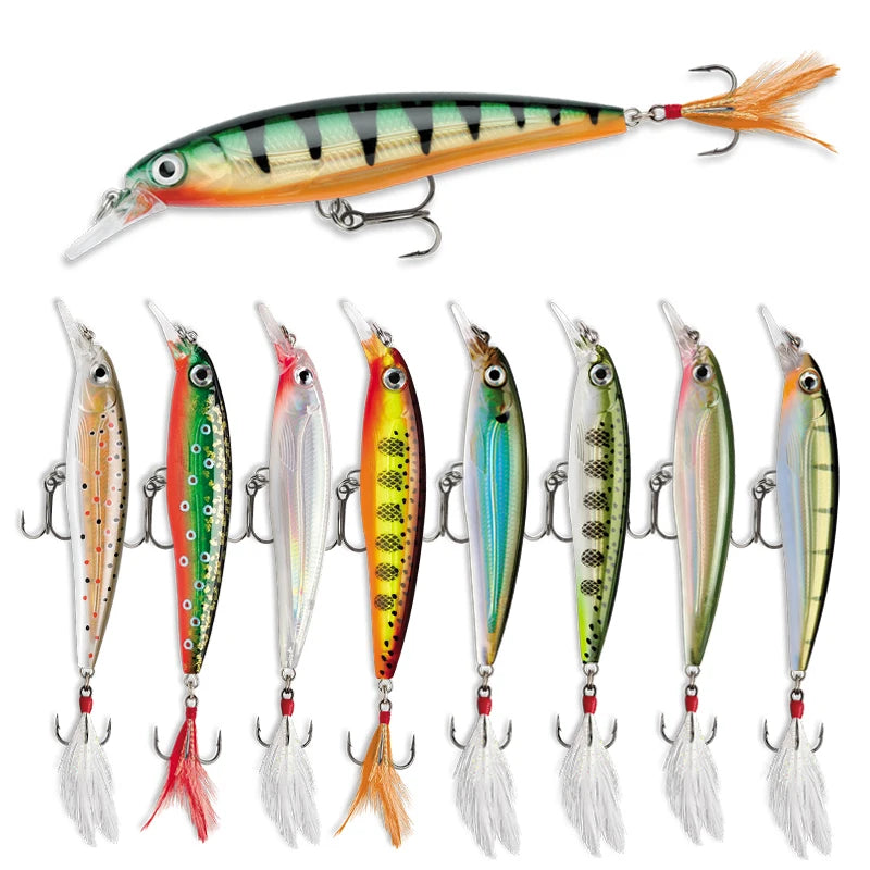 70mm 7.2g Floating Minnow Fishing Lures Pesca Wobbler Artificial Bait for Freshwater Trout Pike Carp Swimbait Fishing Equipment