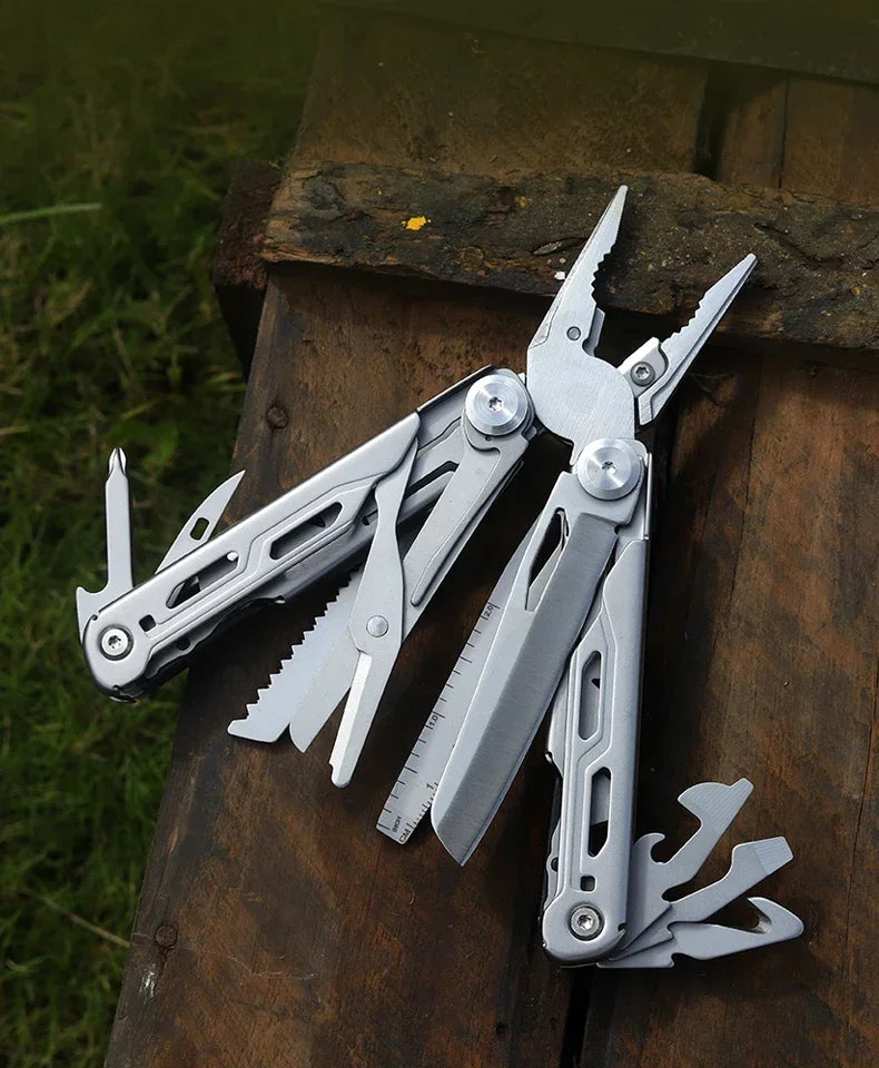 BHBT 17 in 1 Multitool Pliers Folding Multi-functional Combination Tool Portable Scissors Saw Blade EDC Outdoor Multi Tools