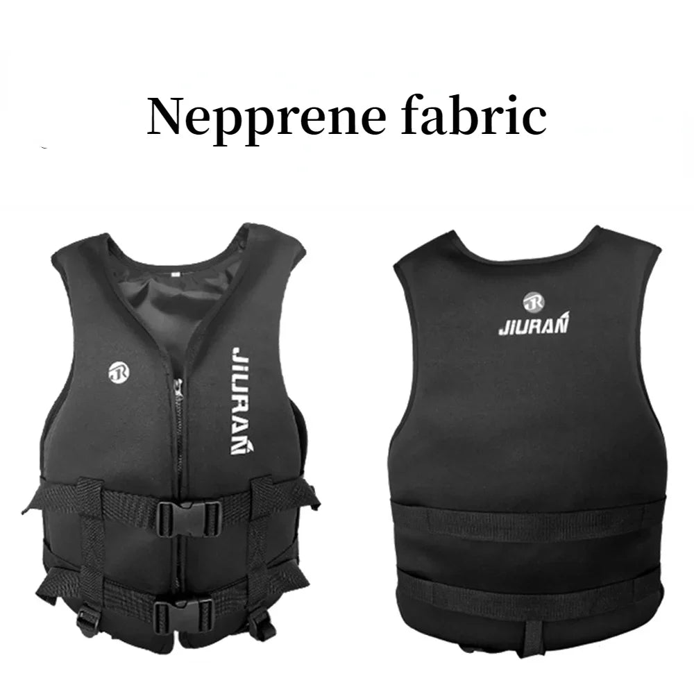 Neoprene Life Jacket Adult Kids Life Vest Water Safety Fishing Vest Kayaking Boating Swimming Surfing Drifting Safety Life Vest