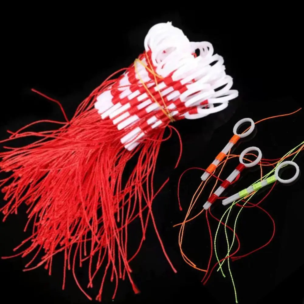 50 Pcs Cotton Thread Knot Sea Fishing Bobber Looper Stop Knots Float Accessories