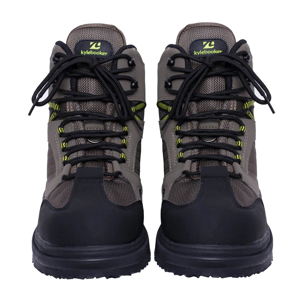 Men's Fishing Wading Boots Breathable Upstream Shoes Outdoor Anti-slip Fly Fishing Waders Rubber Sole Boot