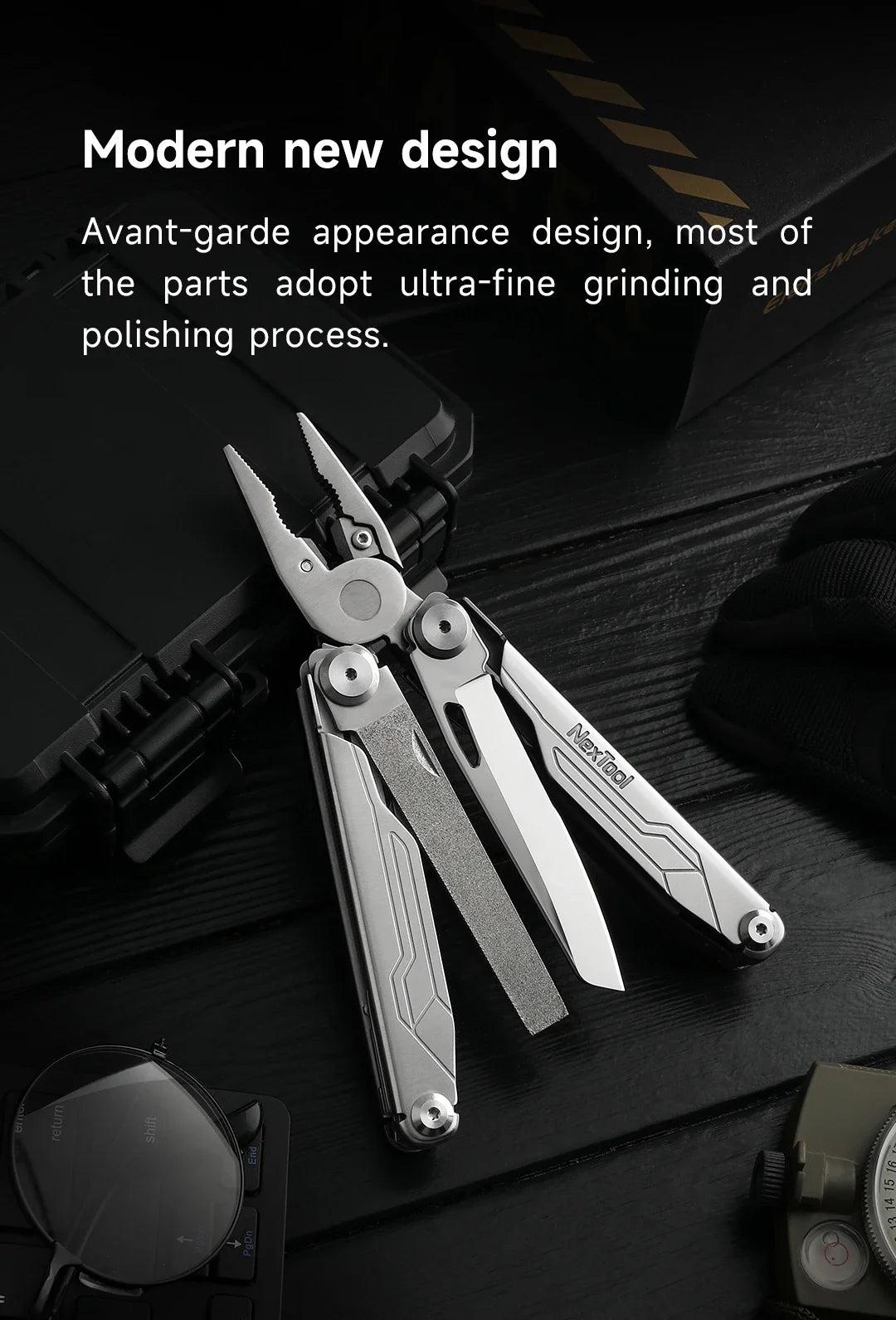 NexTool Captain 19 in 1 Multitool Plier Cable Wire Cutter Multifunctional Multi Tool Outdoor Folding Pliers EDC Knife Multi-tool