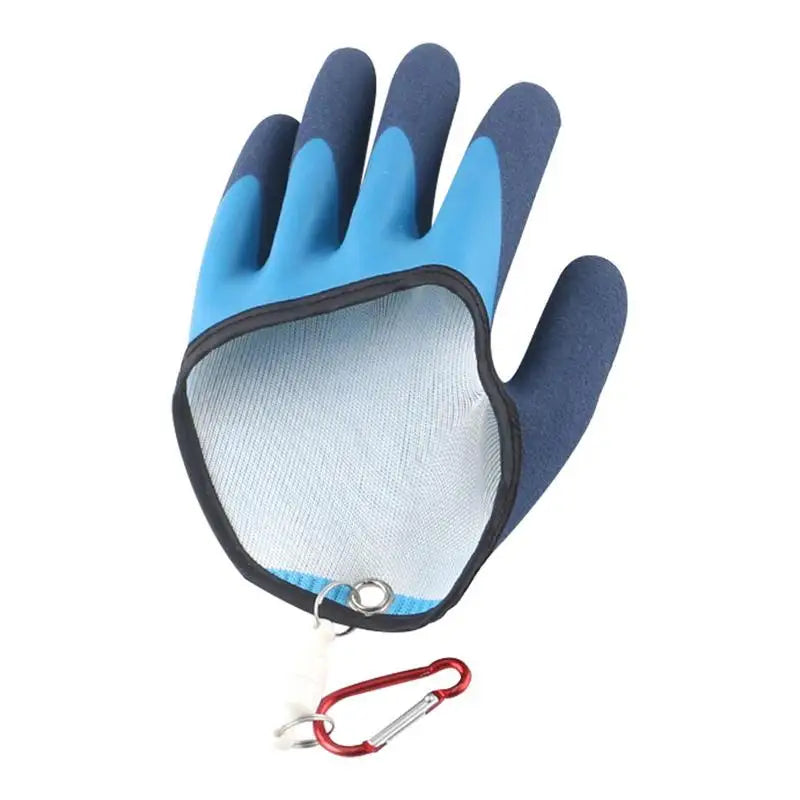 Fishing Catching Gloves Non-slip Fishing Gloves With Magnet Carabiner Release Hooks Waterproof Anti-stab Gloves For Winter