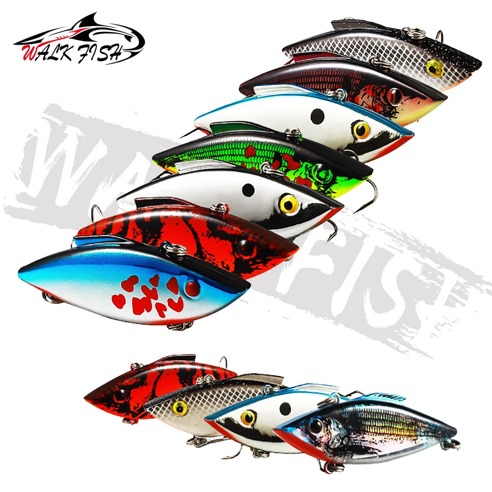 WALK FISH 11.4g 18.6g Sinking Jig Vibration Rattling Lipless Crankbait Fishing VIB Lure Pike Fishing De Pesca Artificial Leurre