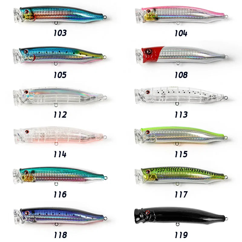 Noeby Feed Popper 175mm 73g Fishing Lures Topwater Wobbler Artificial Hard Bait Tuna Big Game Amberjack Saltwater Fishing Lures