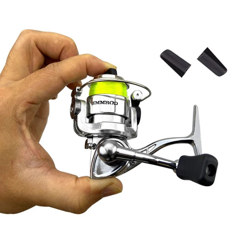 Mini 100 Pocket Spinning Fishing Reel Fishing Small Spinning Reel 4.3:1 Metal Wheel Pesca Small Reel with 100m Line