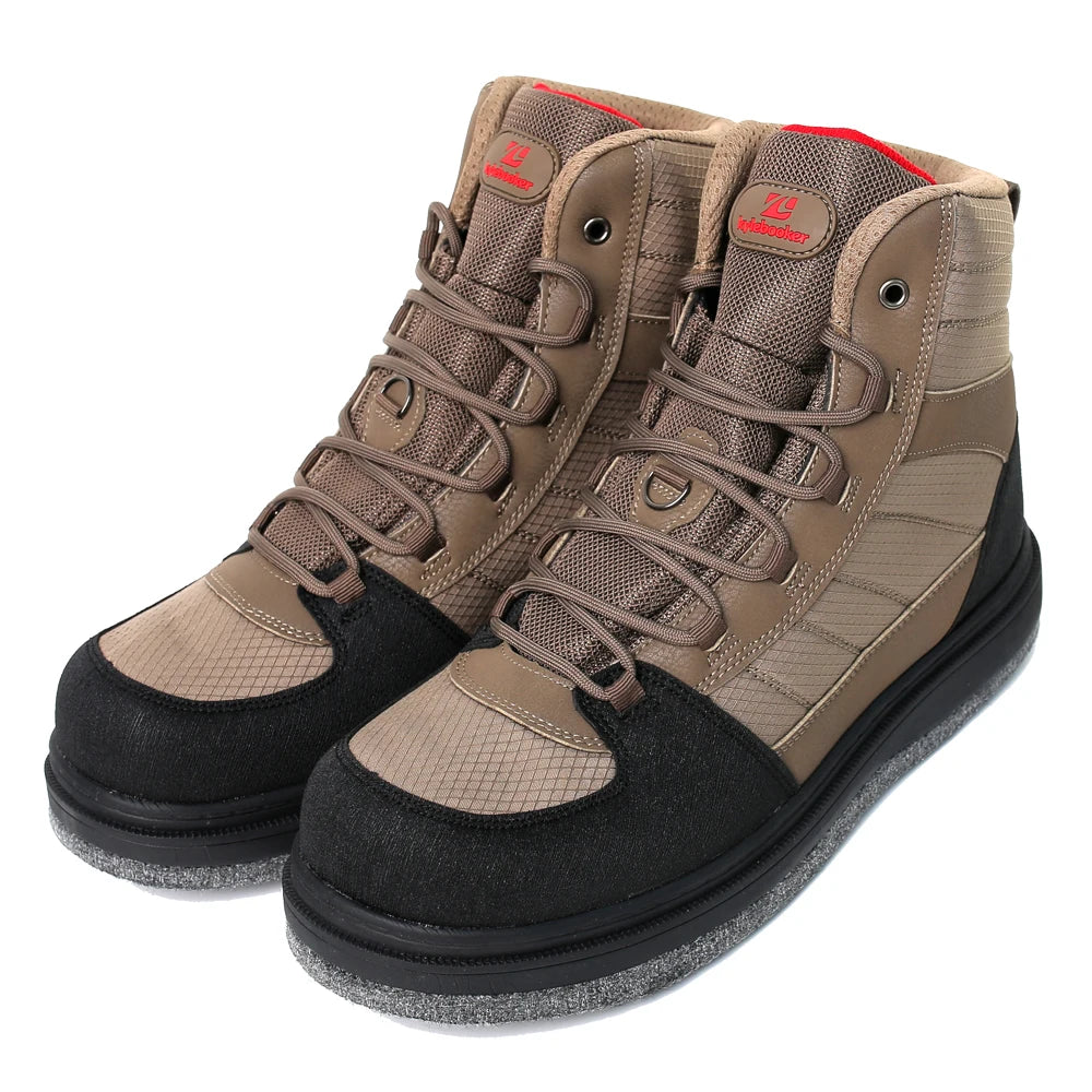 Men's Fishing Wading Boots Felt Sole  Lightweight Anti-Slip Hunting Felt Bottom Waders Shoes