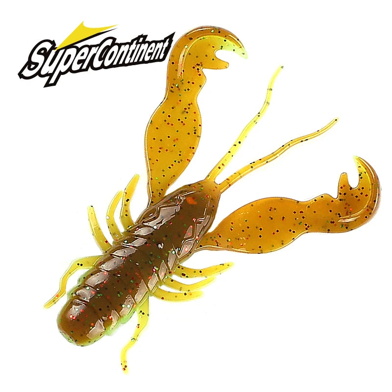 2023 Supercontinent Filet Craw Bait perch Lures Soft Lure Fishing Lures shrimp Lobster Soft Plastic Lure Fishing Lures