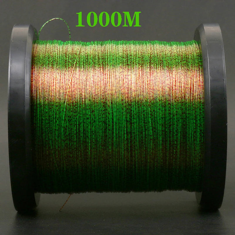 1000M Spotted Camouflage Fishing Line 3D Super Strong Fluorocarbon Coated Monofilament Sink Saltwater Nylon Line